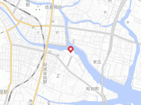 Round One Tokushima Bandaiの地図