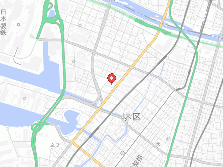 Jiyu Kukan Sakai Yamamoto-cho map