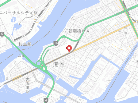 Osaka Municipal Central Gymnasium map