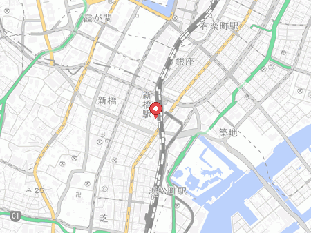 Minato Ward Shimbashi Table Tennis Hall map