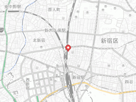 Table Tennis Bar Red T Tokyo map