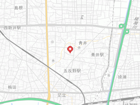 Adachi Ward Chuohoncho Community Gymnasium map