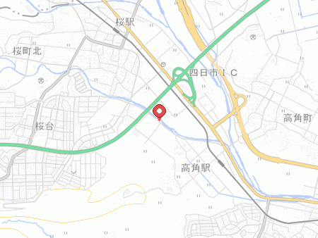 Map of Jiyu Kukan Yokkaichi Interchange