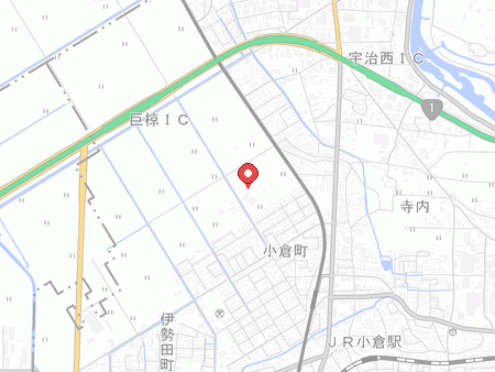 Map of Nishi-Uji Gymnasium