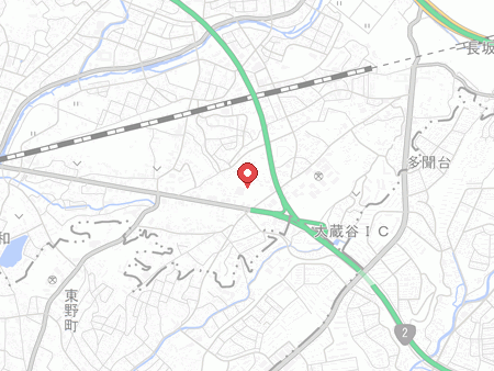 Jiyu Kukan Kobe Okuradani Interchange map