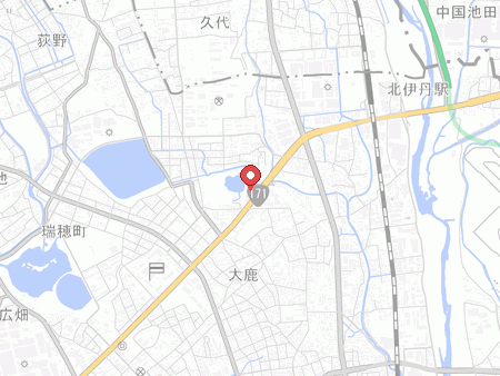 Itami Municipal Midorigaoka Gymnasium map