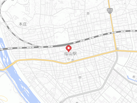 Jiyu Kukan Fukuyama Ekimae map