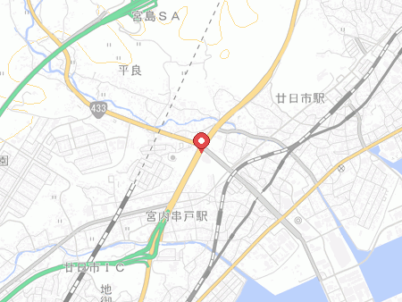 Map of Hatsukaichi City Sports Center Sun Cherry