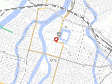 Map of Hiroshima Prefectural General Gymnasium Green Arena