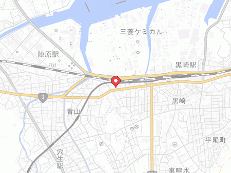 Jiyu Kukan Kurosaki map