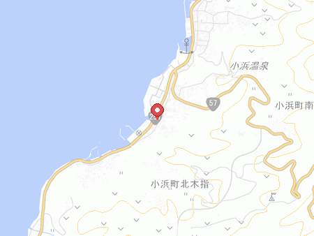Map of Unzen City Obama Gymnasium