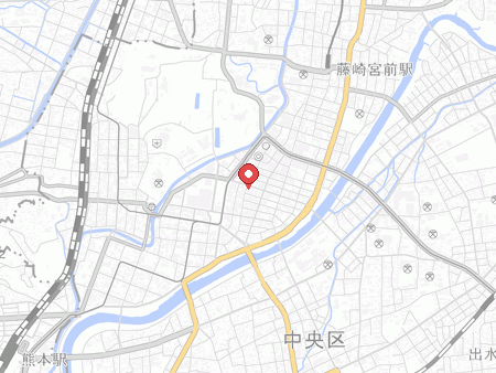 Jiyu Kukan Kumamoto Ginza-dori map