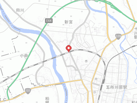 Goshogawara TTC Table Tennis Hall map