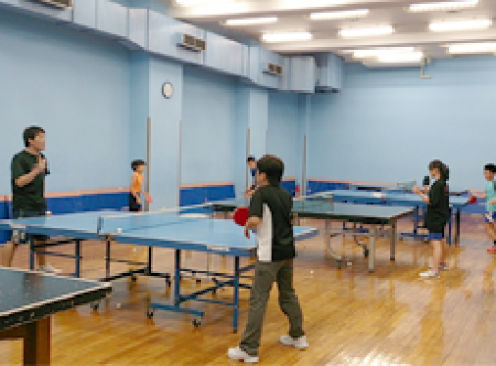 Junior table tennis class