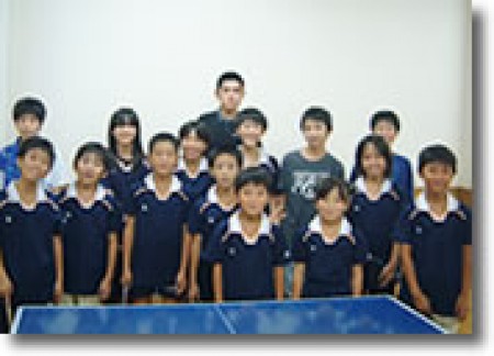 Children's table tennis class