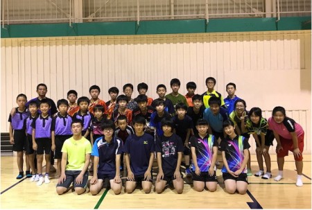 Group practice (Fuji-yke Jr table tennis club)
