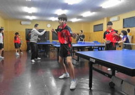 Junior table tennis class
