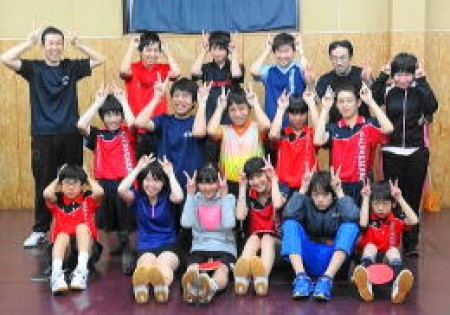 Junior table tennis class
