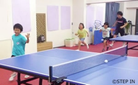 Table tennis class for elementary and junior high school students