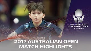 【Video】MAKI Shiomi VS SAKI Shibata, 2017 Seamaster 2017 Platinum, Australian Open finals