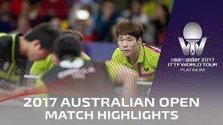 【Video】JANG Woojin・PARK Ganghyeon VS CHEN Chien-An・Chiang Hung-Chieh, 2017 Seamaster 2017 Platinum, Australian Open finals
