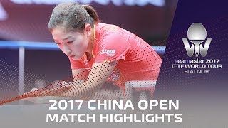 【Video】LIU Shiwen VS SUN Yingsha, 2017 Seamaster 2017 Platinum, China Open semifinal