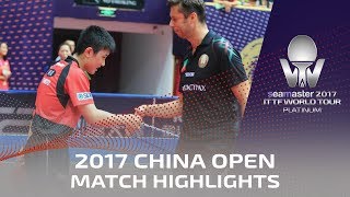 【Video】TOMOKAZU Harimoto VS SAMSONOV Vladimir, 2017 Seamaster 2017 Platinum, China Open best 32