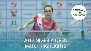 【Video】MESHREF Dina VS PICCOLIN Giorgia, 2017 ITTF Challenge, Nigeria Open quarter finals