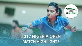 【Video】PERGEL Szandra VS TENNISON Reeth, 2017 ITTF Challenge, Nigeria Open best 16