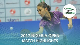 【Video】BALINT Bernadett VS PICCOLIN Giorgia, 2017 ITTF Challenge, Nigeria Open finals