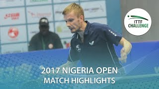 【Video】ASSAR Omar VS FILATOV Vasilij, 2017 ITTF Challenge, Nigeria Open best 32