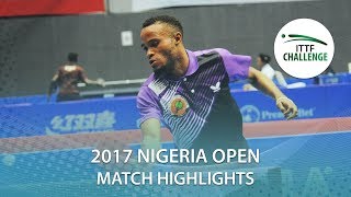 【Video】HACHARD Antoine VS OLADIRAN Joshua, 2017 ITTF Challenge, Nigeria Open best 64