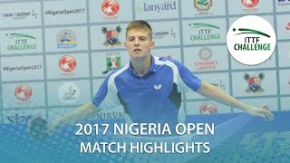 【Video】SIPOS Rares VS ANIMASAHUN Abayomi, 2017 ITTF Challenge, Nigeria Open best 16