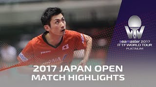 【Video】KOKI Niwa VS JIN Ueda, 2017 Seamaster 2017 Platinum, LION Japan Open best 16