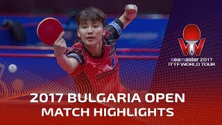 【Video】KYOKA Kato VS HINA Hayata, 2017 Seamaster 2017  Asarel Bulgaria Open best 16