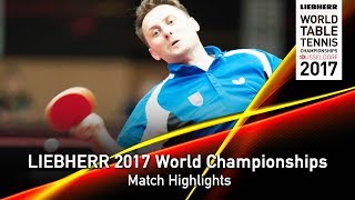 【Video】TOMOKAZU Harimoto VS PISTEJ Lubomir, LIEBHERR 2017 World Table Tennis Championships best 16
