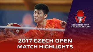 【Video】XUE Fei VS KALLBERG Anton, 2017 Seamaster 2017  Czech Open quarter finals