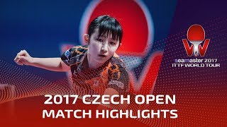 【Video】HINA Hayata VS YUI Hamamoto, 2017 Seamaster 2017  Czech Open quarter finals