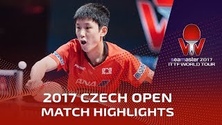【Video】TOMOKAZU Harimoto VS BOLL Timo, 2017 Seamaster 2017  Czech Open finals