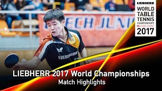 【Video】SAMSONOV Vladimir VS YANG Xinyu, LIEBHERR 2017 World Table Tennis Championships best 128