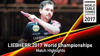【Video】RUMGAY Gavin VS BOLL Timo, LIEBHERR 2017 World Table Tennis Championships best 128