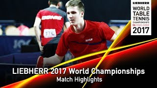 【Video】STANKEVICIUS Medardas VS KELBUGANOV Timur, LIEBHERR 2017 World Table Tennis Championships