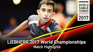 【Video】LORENZOTTI Gonzalo VS KUMAR Nikhil, LIEBHERR 2017 World Table Tennis Championships