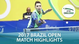 【Video】SZOCS Bernadette VS ZARIF Audrey, Seamaster 2017 ITTF Challenge, Seamaster Brazil Open finals