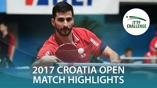 【Video】GACINA Andrej VS PLETEA Cristian, 2017 ITTF Challenge, Zagreb Open best 64