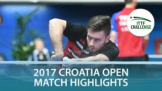 【Video】FLORAS Robert VS MUTTI Matteo, 2017 ITTF Challenge, Zagreb Open