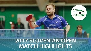 【Video】PERSSON Jon VS TREGLER Tomas, 2017 ITTF Challenge, Slovenia Open semifinal