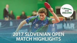 【Video】SEYFRIED Joe VS PAULIN Erik 2017 ITTF Challenge, Slovenia Open