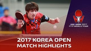【Video】BOLL Timo VS KENTA Matsudaira, 2017 Seamaster 2017  Korea Open quarter finals