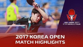 【Video】KOKI Niwa VS CHO Seungmin, 2017 Seamaster 2017  Korea Open best 32